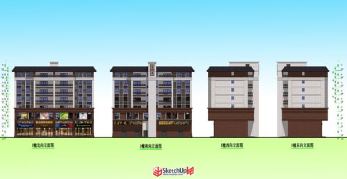 簡歐風格多層住宅建筑設計SketchUp模型資源全指南